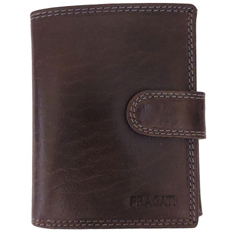 KOŽENÁ PENĚŽENKA PRAGATI DARK BROWN L