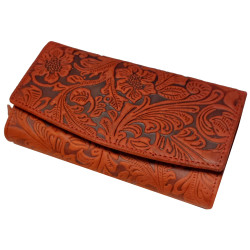 DÁMSKÁ PENĚŽENKA KVĚTY RED