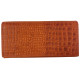 KOŽENÁ PENĚŽENKA CROCO BRICK RED