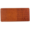 KOŽENÁ PENĚŽENKA CROCO BRICK RED