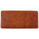 KOŽENÁ PENĚŽENKA CROCO BRICK RED
