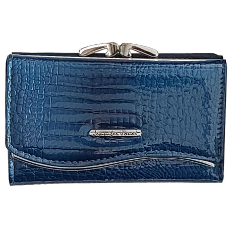 DÁMSKÁ KOŽENÁ PENĚŽENKA VLNA BLUE