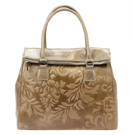 DÁMSKÁ KOŽENÁ KABELKA BEIGE