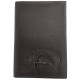 Kožené černé dokladové pouzdro KAPR