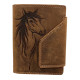 Kožená peněženka kůň výška