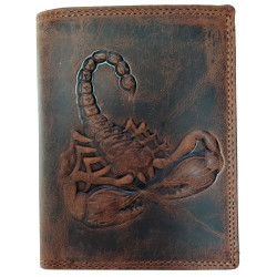 KOŽENÁ PENĚŽENKA SCORPION KING