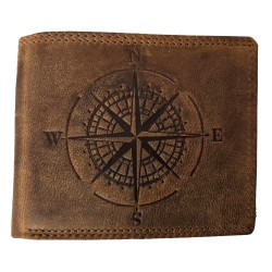 KOŽENÁ PENĚŽENKA  KOMPAS