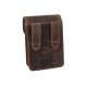 KOŽENÉ POUZDRO NA OPASEK HNĚDÉ