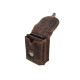KOŽENÉ POUZDRO NA OPASEK HNĚDÉ