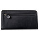 Kožená peněženka KVĚTY BLACK