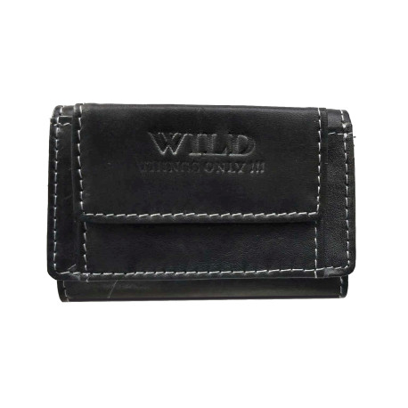 Kožená mini peněženka hnědá