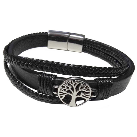 Kožený náramek STROM ŽIVOTA
