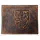 Kožená peněženka ČESKÝ LEV ŠTÍT HNĚDÝ