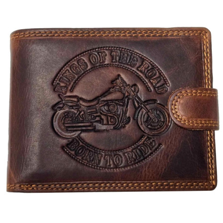 Pánská kožená peněženka MOTO KRÁL SILNIC