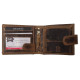 Pánská kožená peněženka broušená