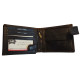 Kožená peněženka MOTORKA DARK BROWN