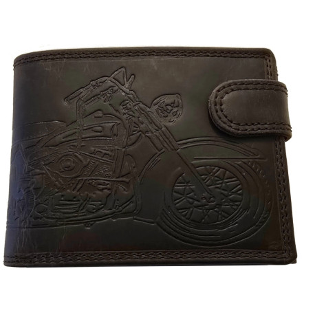 Kožená peněženka MOTORKA DARK BROWN