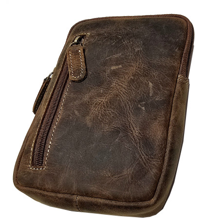 Kožená kapsa na opasek - crossbody