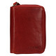 Kožené pouzdro na kreditní karty-vizitky RED