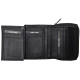 Kožená peněženka UNISEX TRIFOLD BLACK