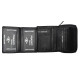 Kožená peněženka UNISEX TRIFOLD BLACK