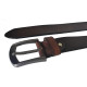 Kožený opasek PRAGATI DARK BROWN