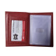 Kožené dokladové pouzdro LP červené