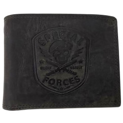 Kožená peněženka SPECIAL FORCES BLACK