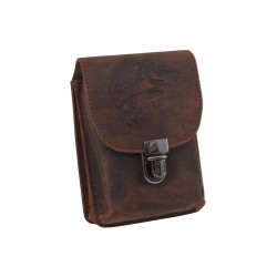 KOŽENÉ POUZDRO NA OPASEK HNĚDÉ KAPR