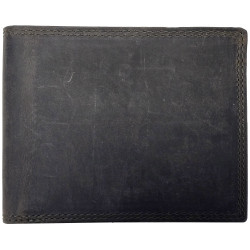 Tenká kožená peněženka LP DARK BROWN