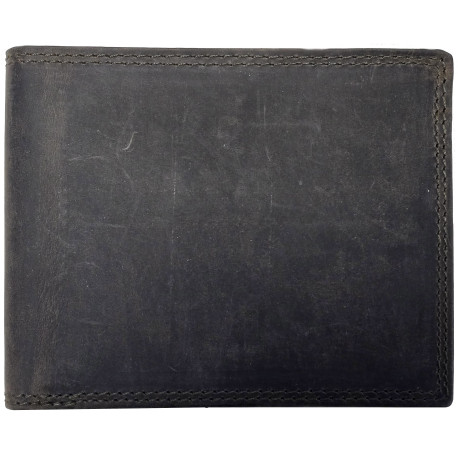 Tenká kožená peněženka LP DARK BROWN