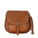 Italská kožená kabelka přes rameno RETRO brown