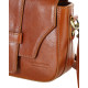 Italská kožená kabelka přes rameno VERONA tan
