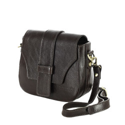 Italská kožená kabelka přes rameno VERONA brown