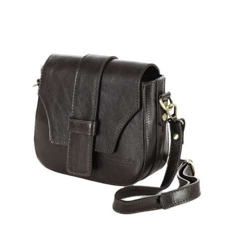 Italská kožená kabelka přes rameno VERONA brown