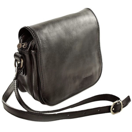 Italská kožená kabelka přes rameno ALABAMA CLASSICO black