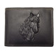Kožená peněženka KOŇSKÁ HŘÍVA černá