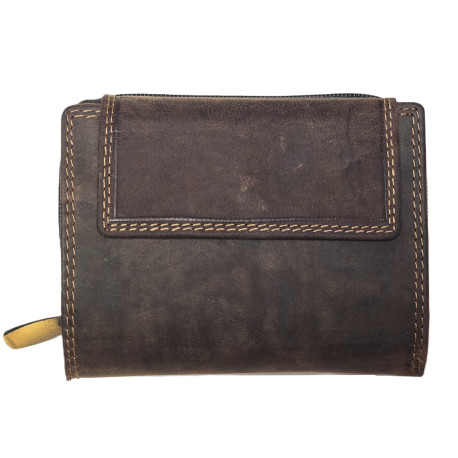 Dámská kožená peněženka UNISEX TRIFOLD BROWN