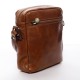 Pánská kožená crossbody koňaková