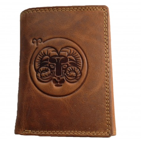 Kožená peněženka znamení zvěrokruhu - Beran