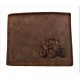 Kožená peněženka traktor