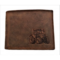 Kožená peněženka traktor