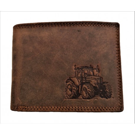 Kožená peněženka traktor