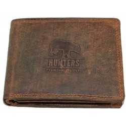 Hunters kožená peněženka medvěd