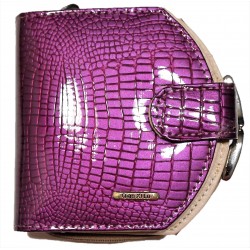 Dámská kožená peněženka podkova violet