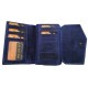 Dámská kožená peněženka modrá