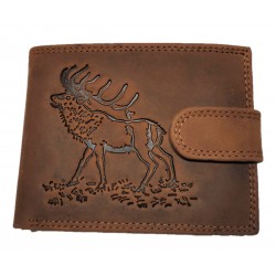 Lovecká kožená peněženka kachna