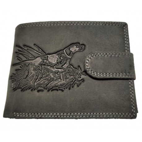 Lovecká kožená peněženka kachna