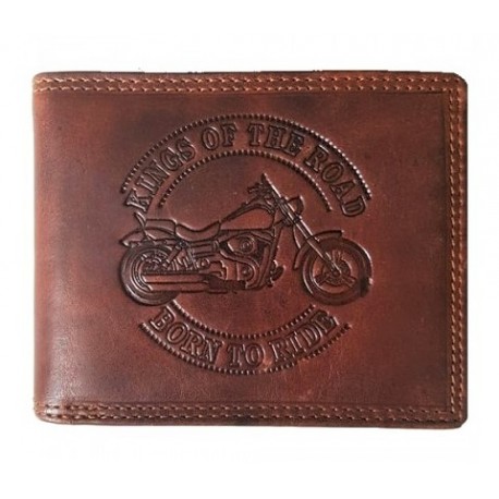 Kožená peněženka motorkář
