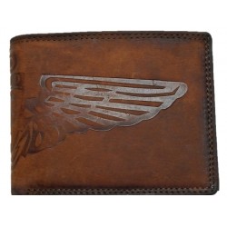 Pánská kožená peněženka křídla